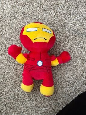 Marvel Red & Yellow Iron Man Plush Superhero Toy